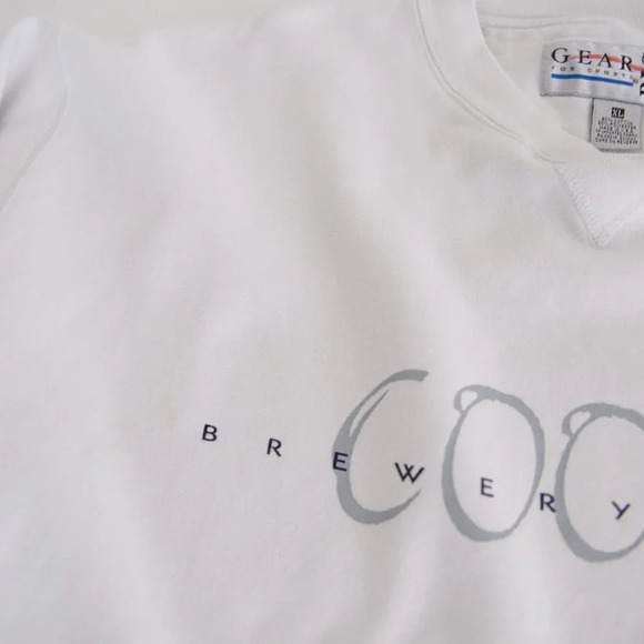 Vintage Gear For Sports Coors Crewneck Sweater - White - Picture 10 of 15